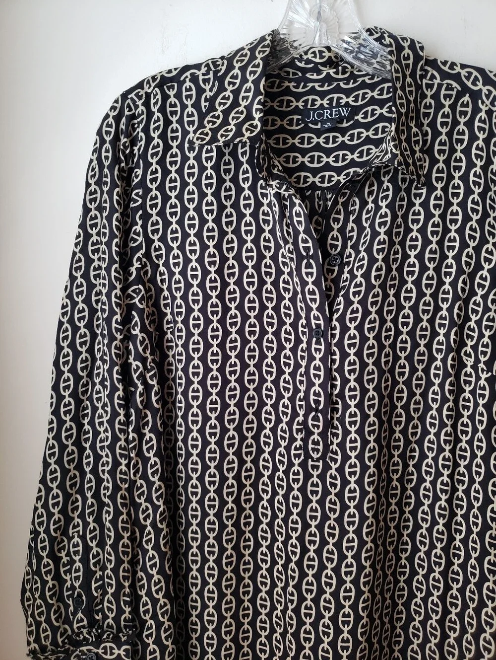 J. Crew Amelia Shirt Dress With Ruffle Hem